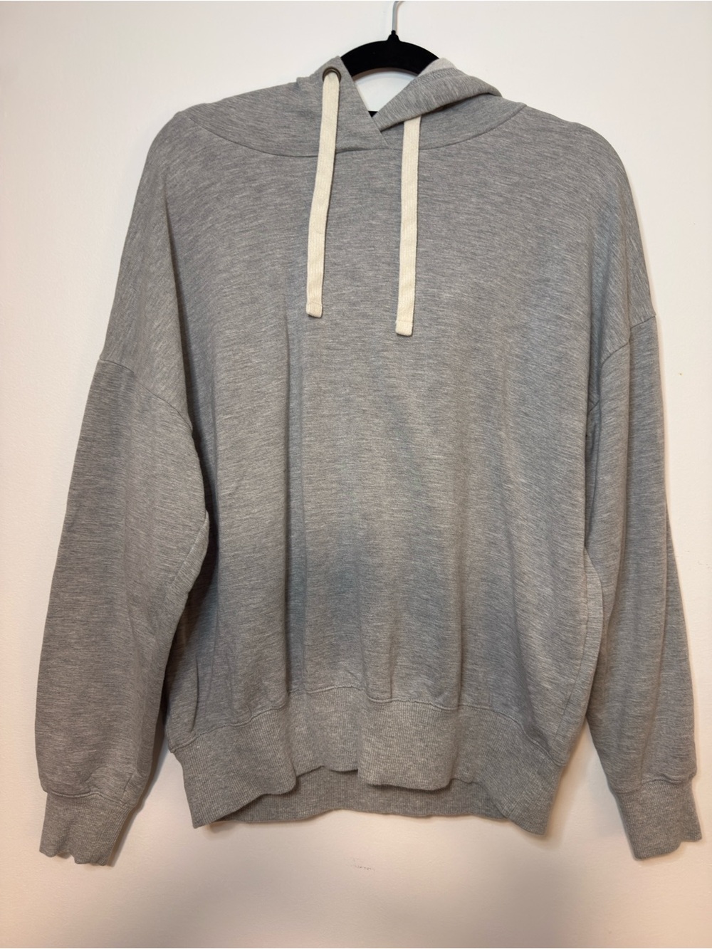Buffalo David Bitton Classic Light Gray Hooded Pullover Sweatshirt